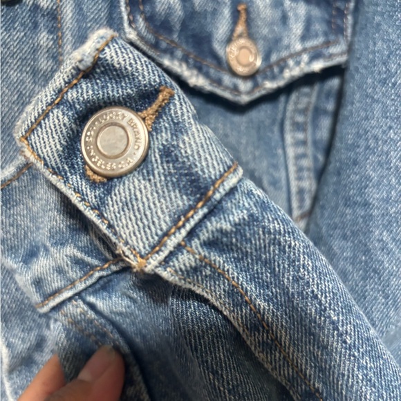 Lucky Brand women Blue Denim Jacket the tomboy trucker style - Picture 5 of 6